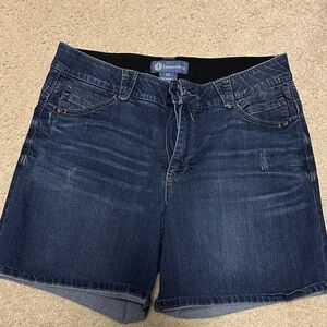 Democracy Women's Absolution Dark Indigo Stretch Denim Shorts